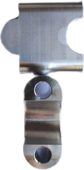 Handlebar clamp with rise 7/8 22mm for Yamaha Raptor 250 - 700ccm