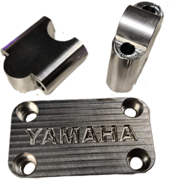 Handlebar clamp with 30mm rise