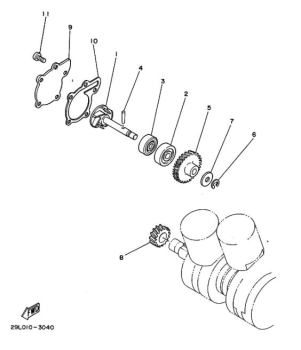 3_Wasserpumpe - BANSHEE - YFZ350 - 2003 - Yamaha