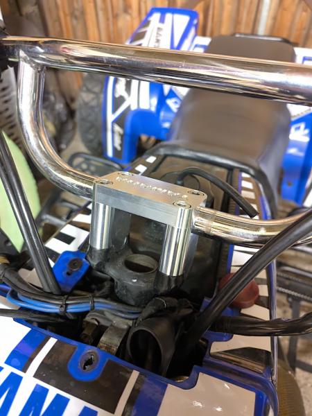 Handlebar clamp with rise 7/8 22mm for Yamaha Banshee